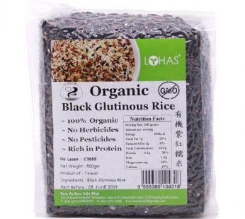 EA ORGANIC BLACK GLUTINOUS RICE – 500GM