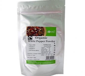 EA-ORG WHITE PEPPER-POWDER – 50gm