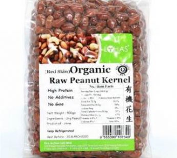 EA-ORGANIC RAW PEANUT(RED SKIN) – 500gm