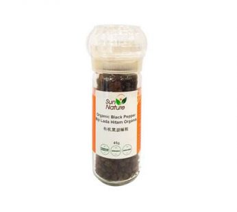 SN – ORGANIC BLACK PEPPER WHOLE(GRINDER) – 45gm