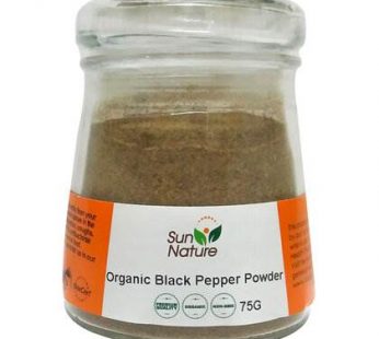 SN – ORGANIC BLACK PEPPER POWDER – 75gm