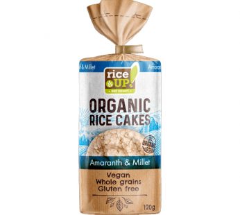 RICE UP BIO ORGANIC RICE CAKES (AMARANTH & MILLET) – 120G