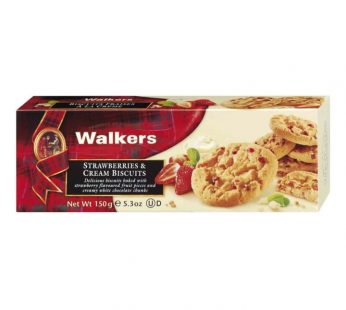 (5070) WALKERS BISC. STRAWBERRIES & CREAM – 150G