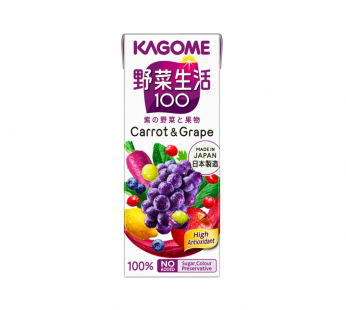 KAGOME YASAISEIKATSU CARROT & GRAPE – 200ML