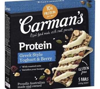 CARMANS GREEK STYLE YOGHURT & BERRY PROTEIN BARS