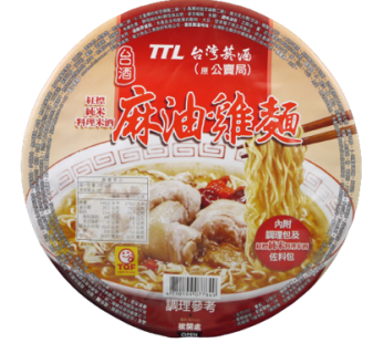 TTL TAIWAN SESAME OIL CHICKEN INSTANT NOODLES (BOWL)