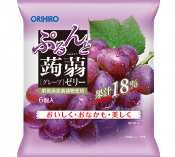 ORIHIRO POUCH KONNYAKU GRAPE JELLY 20G x 6P