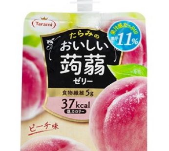 TARAMI OISHII KONJAC JELLY PEACH – 150G