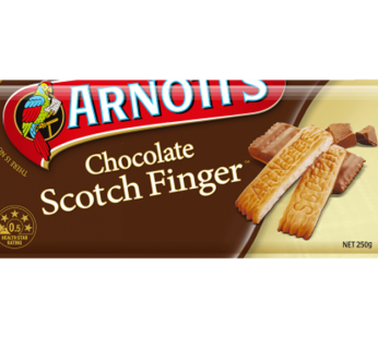 ARNOTT’S CHOCOLATE SCOTCH FINGER – 250G