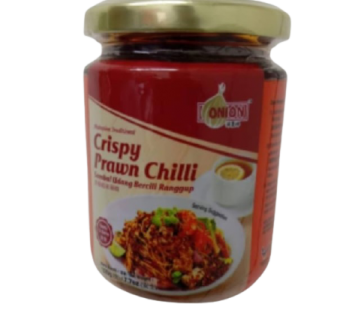 EF ”ONION” CRISPY PRAWN CHILI (OIL) – 220G