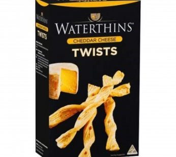 WATERTHINS CHEESE TWISTS (CLASSIC CHEDDAR) – 110G