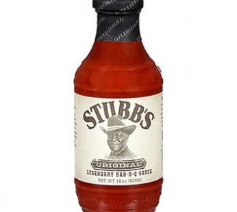 STUBB’S ORIGINAL BBQ SAUCE – 18OZ