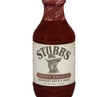 STUBB’S SMOKY MESQUITE BBQ SAUCE – 18OZ