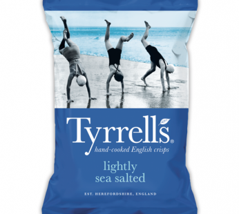 TYRRELLS UK – LIGHTLY SEA SALTED POTATO CHIPS – 150GM