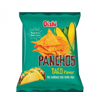 OISHI PANCHOS TORTILLA CHIPS (TACO FLAVOR) – 85G