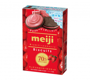 MEIJI RICH STRAWBERRY BISCUIT – 6PCS