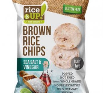 RICE UP POPPED BROWN RICE CHIPS (SEA SALT & VINEGAR) – 60G