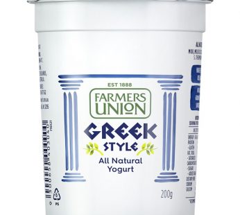 FARMERS UNION GREEK STYLE NATURAL YOGURT 200G