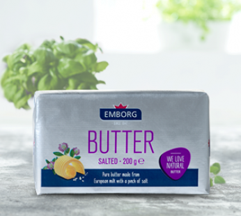 EMBORG BUTTER SALTED – 200G