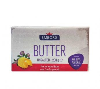 EMBORG UNSLATED BUTTER – 250GM