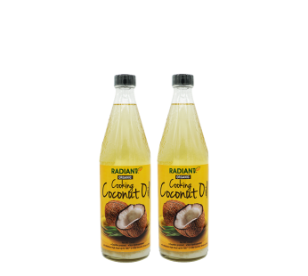 R ORGANIC COCONUT COOKING OIL, RBD (TWIN PACK) – 750ML X 2