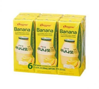 BANANA FLAVOURED MILK – 200G/6 PACKS