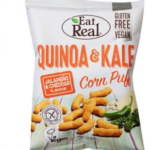 EAT REAL – QUINOA & KALE PUFFS – CHEDDAR