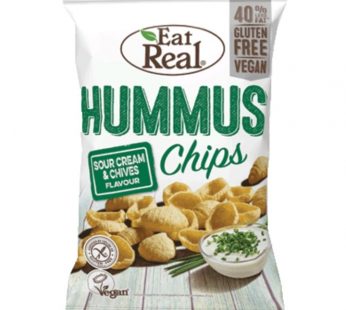 EAT REAL – HUMMUS CHIPS – SOUR CREAM & CHIVES