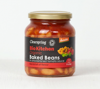 R BOTTLED BAKED BEANS, UNSWEETEN ORG – 350G