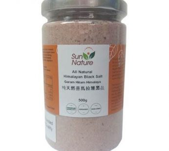 SN-NATURAL HIMALAYAN BLACK SALT (BOTTLED) – 500g