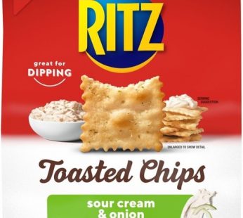 NABISCO RITZ TOASTED CHIPS SOUR CREAM & ONION 8.1oz