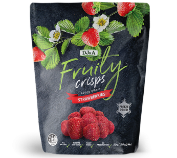 DJ&A FRUITY CRISPS (STRAWBERRY) – 25G